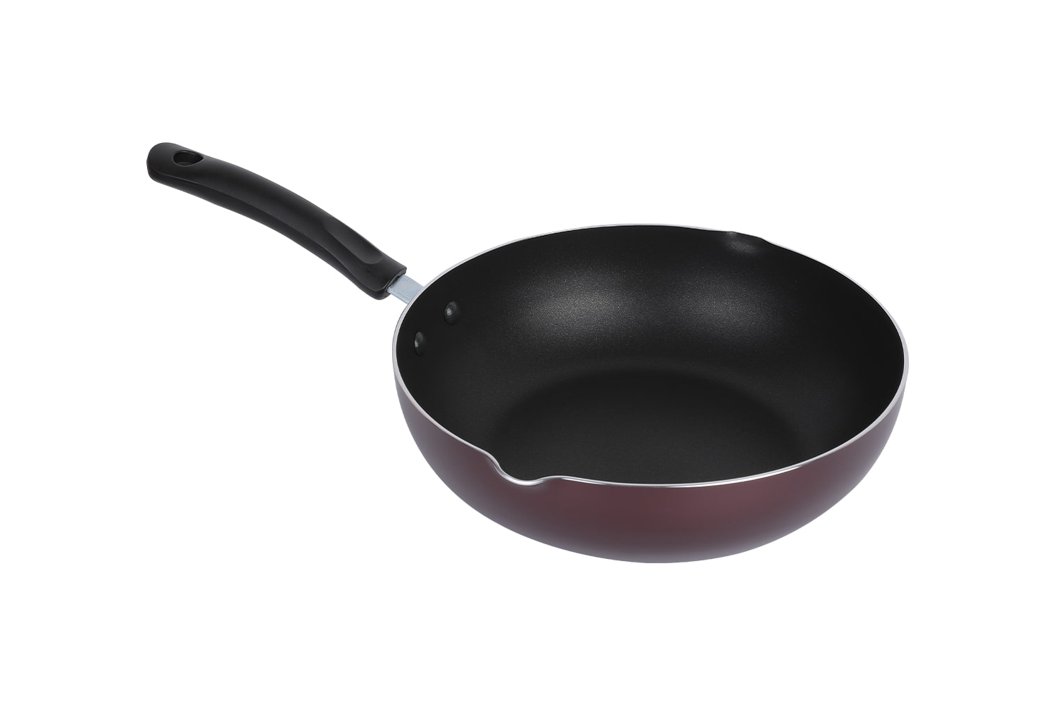 CLW2851 Wok-No operculum vitreum 28 opere, Flaming Wok, non baculum wok