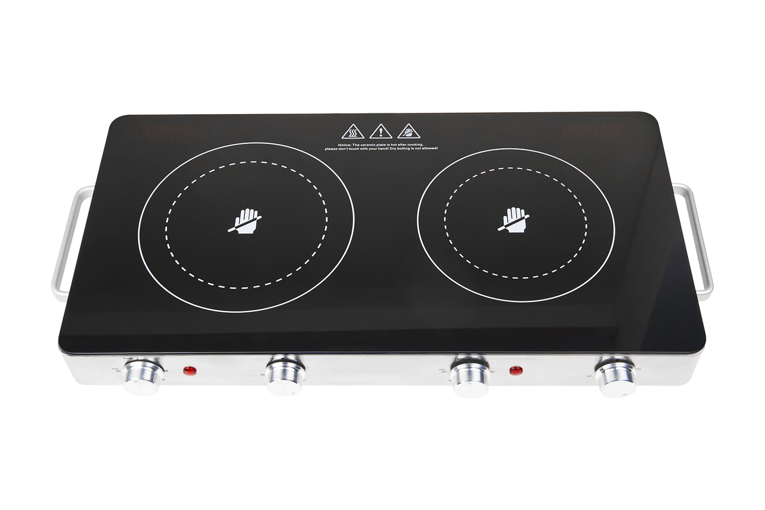 YYH-18J201 Ceramic Electric Hot Plate for Coquendo, Dual Control Infrared Cooktop, Diver-Upgraded Version